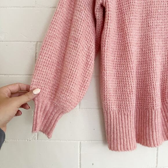 AMERICAN EAGLE Oversized Scoop Neck Sweater Pink XS - Picture 6 of 9